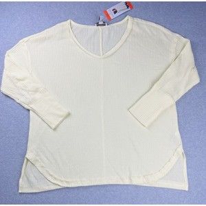 Vintage America Shirt Womens XXL Wax Yellow Hartford Long Sleeve Thermal